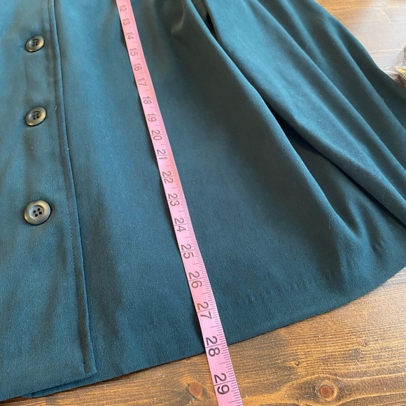 VINTAGE 90s DARK GREEN BLAZER JACKET | OVERSIZED BUTTON FRONT | 48” WAIST | XL - Picture 10 of 12